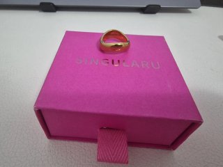 Anillo bañado en oro Singularu