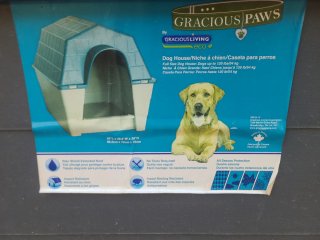 Casa Perro Grande Gris