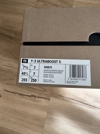 Adidas Y-3 Ultraboost 5 Talla 40.5