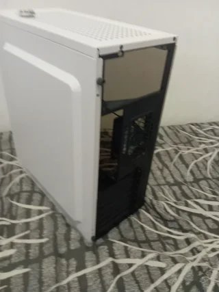 Caja PC Mars Gaming Blanca Cristal Templado