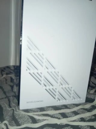 Caja PC Mars Gaming Blanca Cristal Templado