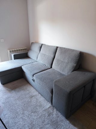 Sofá Chaise Longue Harrison Gris