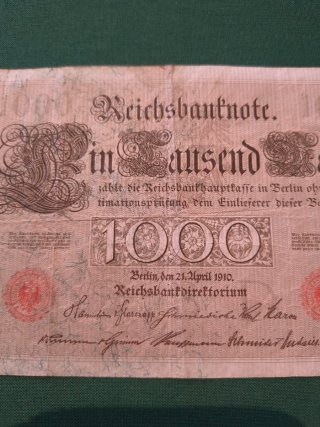 Billete 1000 Marcos 1910