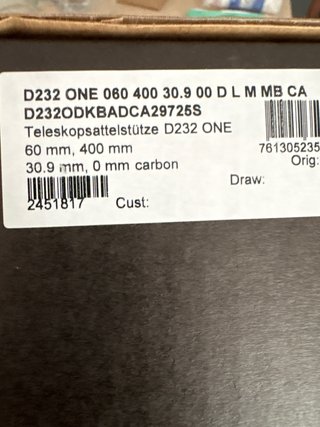 Tija DT Swiss Carbono 30.9