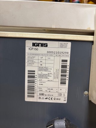 Congelador Ignis 150L