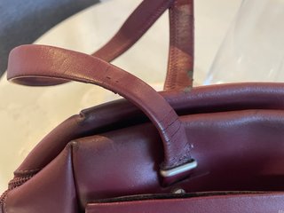 Bolso Mandarina Duck Rojo Piel