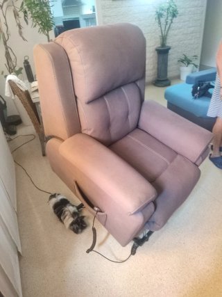 Sillón Eléctrico Reclinable Tela Gris precio negoc