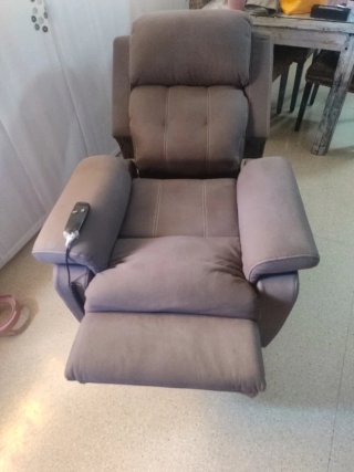 Sillón Eléctrico Reclinable Tela Gris precio negoc