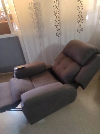 Sillón Eléctrico Reclinable Tela Gris precio negoc