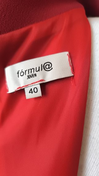 Vestido Granate Fórmula Joven Talla 40