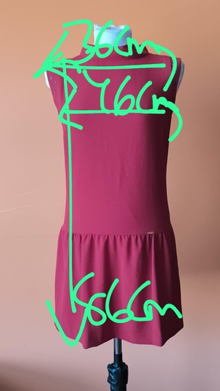 Vestido Granate Fórmula Joven Talla 40