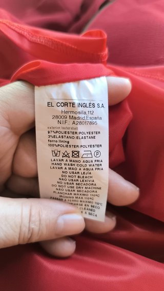 Vestido Granate Fórmula Joven Talla 40