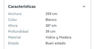 Mueble de salón blanco con estantería