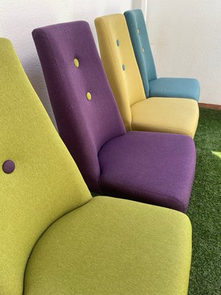 4 Sillas Tapizadas Salón