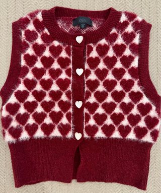 Chaleco Zara, botones corazones. Talla S-M.