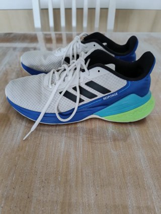 Zapatillas Adidas Response SR Hombre Blanca Azul