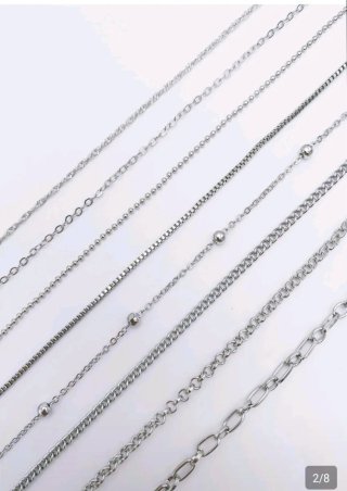 Set de Cadenas Plateadas a estrenar