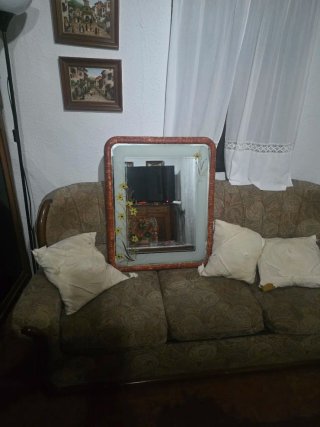 Espejo restaurado con luz