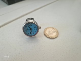 Mini reloj anillo