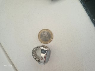 Mini reloj anillo