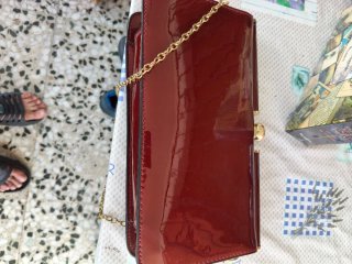 Bolso de fiesta David Jones rojo