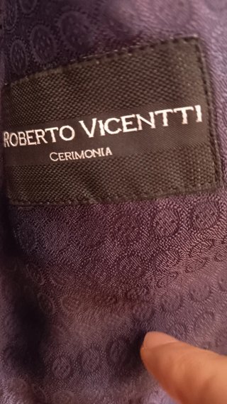 Chaqué Roberto Vicentti Novio Talla 50R azul