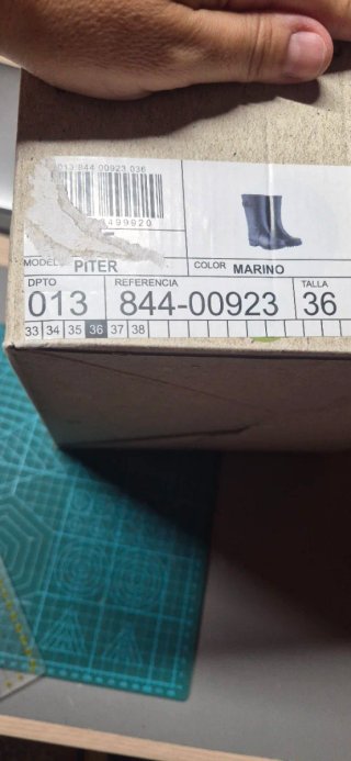 Botas de agua azul marino T.36 Nuevas