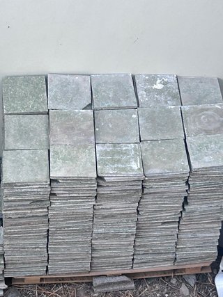 Mosaicos hidráulicos vintage verde