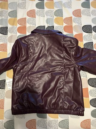 Chaqueta Biker ASOS Burdeos