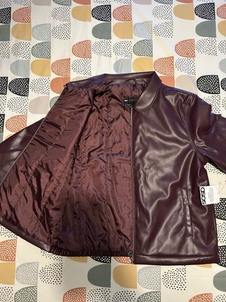 Chaqueta Biker ASOS Burdeos