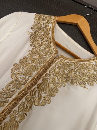 Vestido marroquí bordado talla única