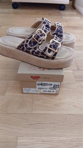 Sandalias Leopardo Talla 38