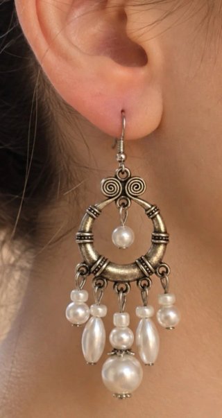 Pendientes Boho Vintage Perlas Étnicos