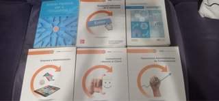 Pack de 6 libros de 1ro de gestión administrativa