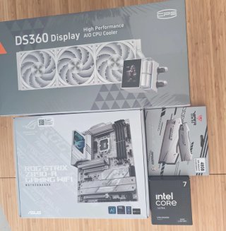 Combo Z890 Strix+Core Ultra 7+48gb 8000mhz+360mm