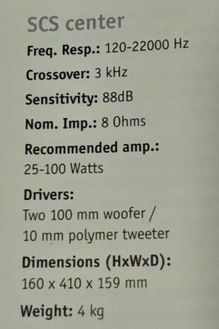 Altavoces JBL SCS 175 trio