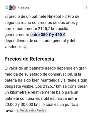 Ninebot F2 Pro Patinete Eléctrico