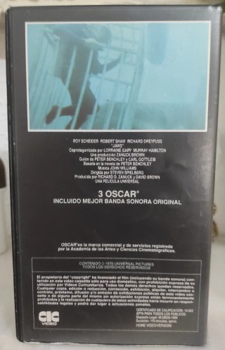 Tiburón VHS Película Suspense Terror Español