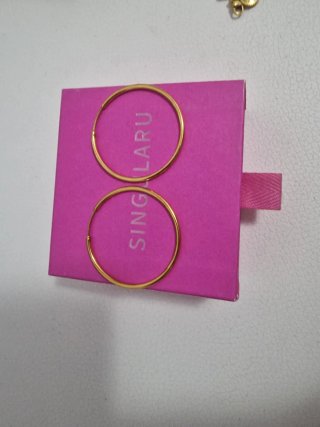 Pendientes Aro Baño Oro Singularu