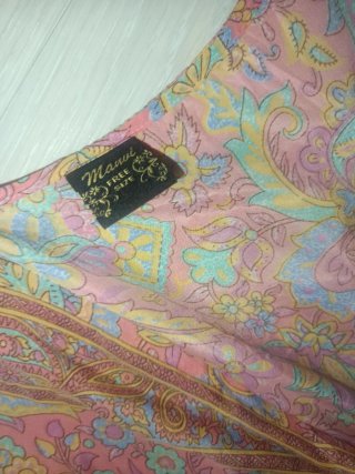 Vestido largo estampado multicolor nuevo