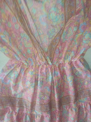 Vestido largo estampado multicolor nuevo