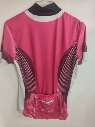 Maglia ciclismo Rush rosa e bianca