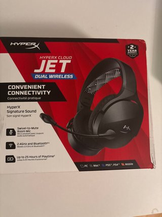 HyperX Cloud Jet Negro Dual Wireless