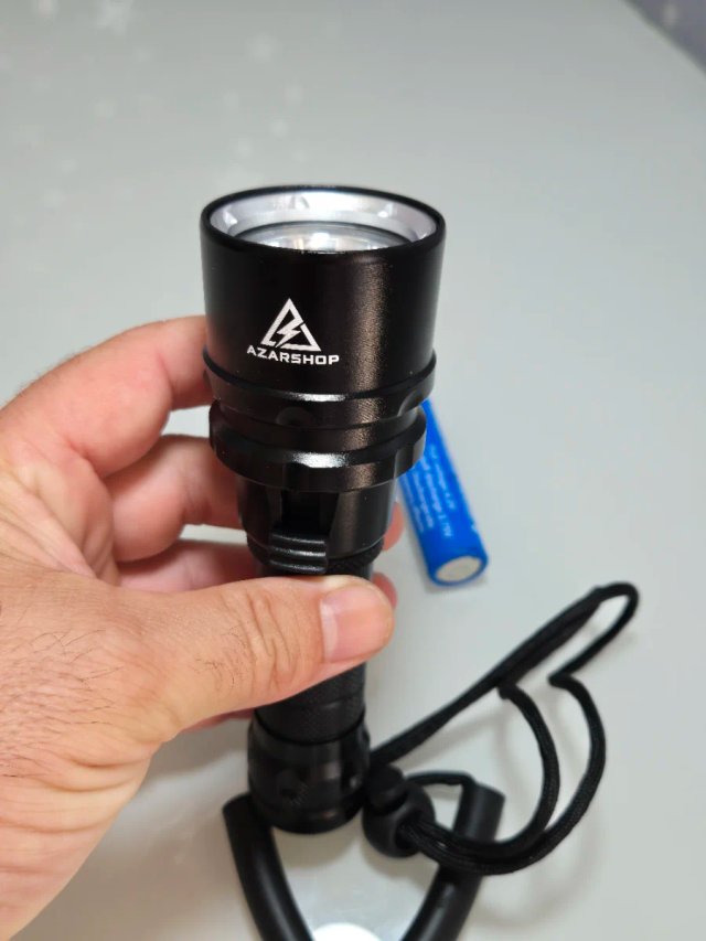 Linterna de buceo 1000lm mas batería