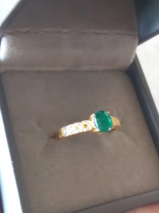 Anillo  Esmeralda Colombiana GRC