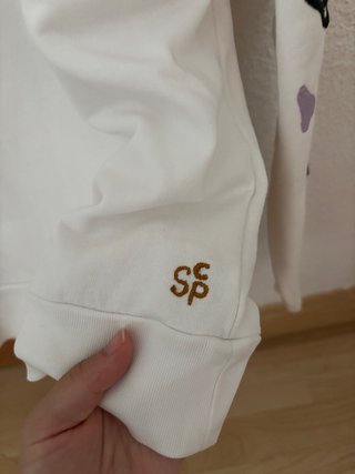 Sudadera Scalpers blanca con detalles