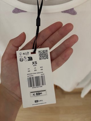 Sudadera Scalpers blanca con detalles