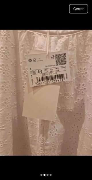 Mono tirantes bordado blanco