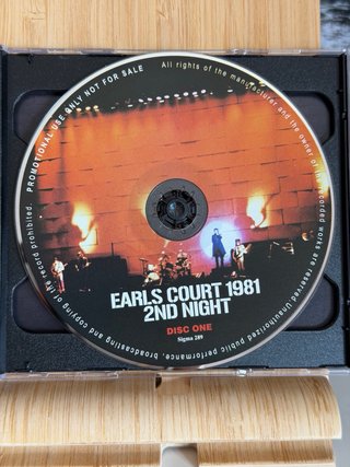 Pink Floyd The Wall Earls Court 1981 2nd Night