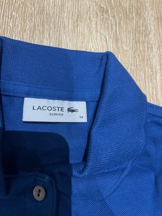 Polo Lacoste Mujer Slim Fit T34 Azul